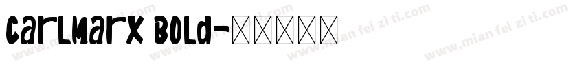 CarlMarx Bold字体转换